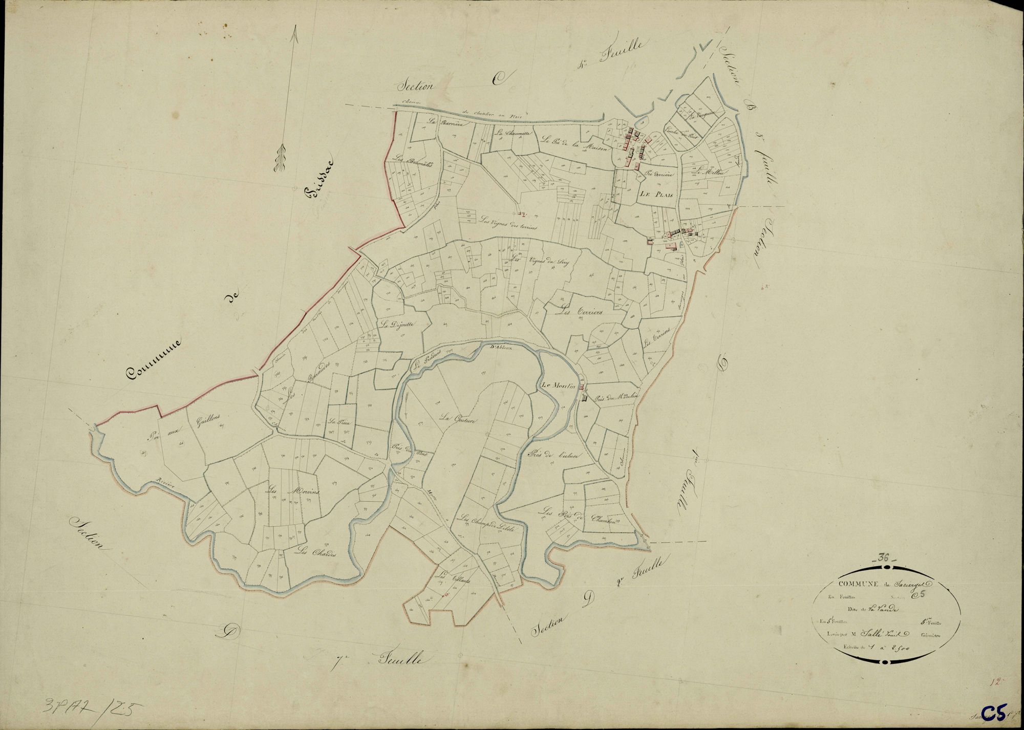 Sacierges-Saint-Martin - Section C5, dite de la Lande.