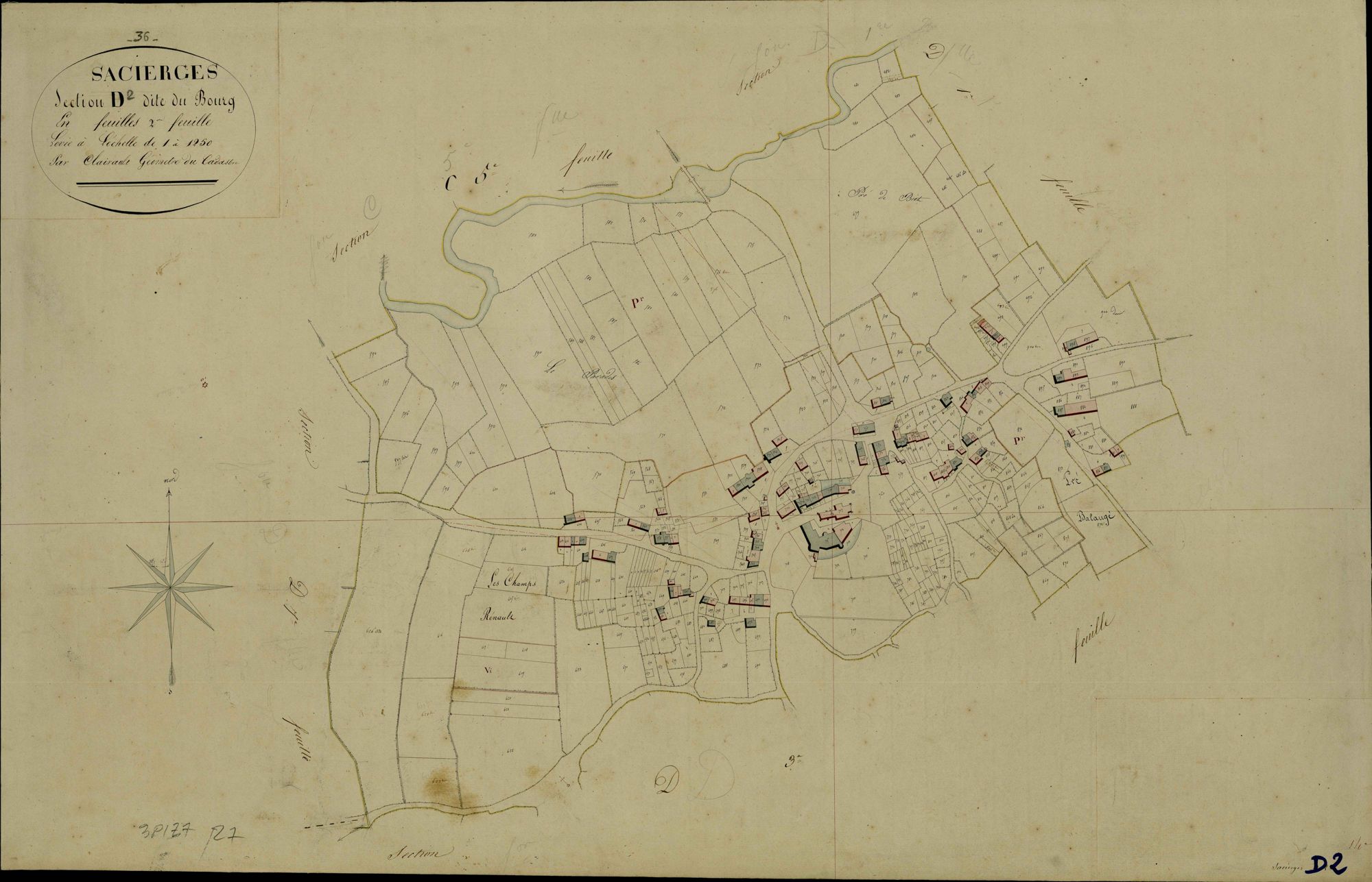Sacierges-Saint-Martin - Section D2, dite du Bourg.