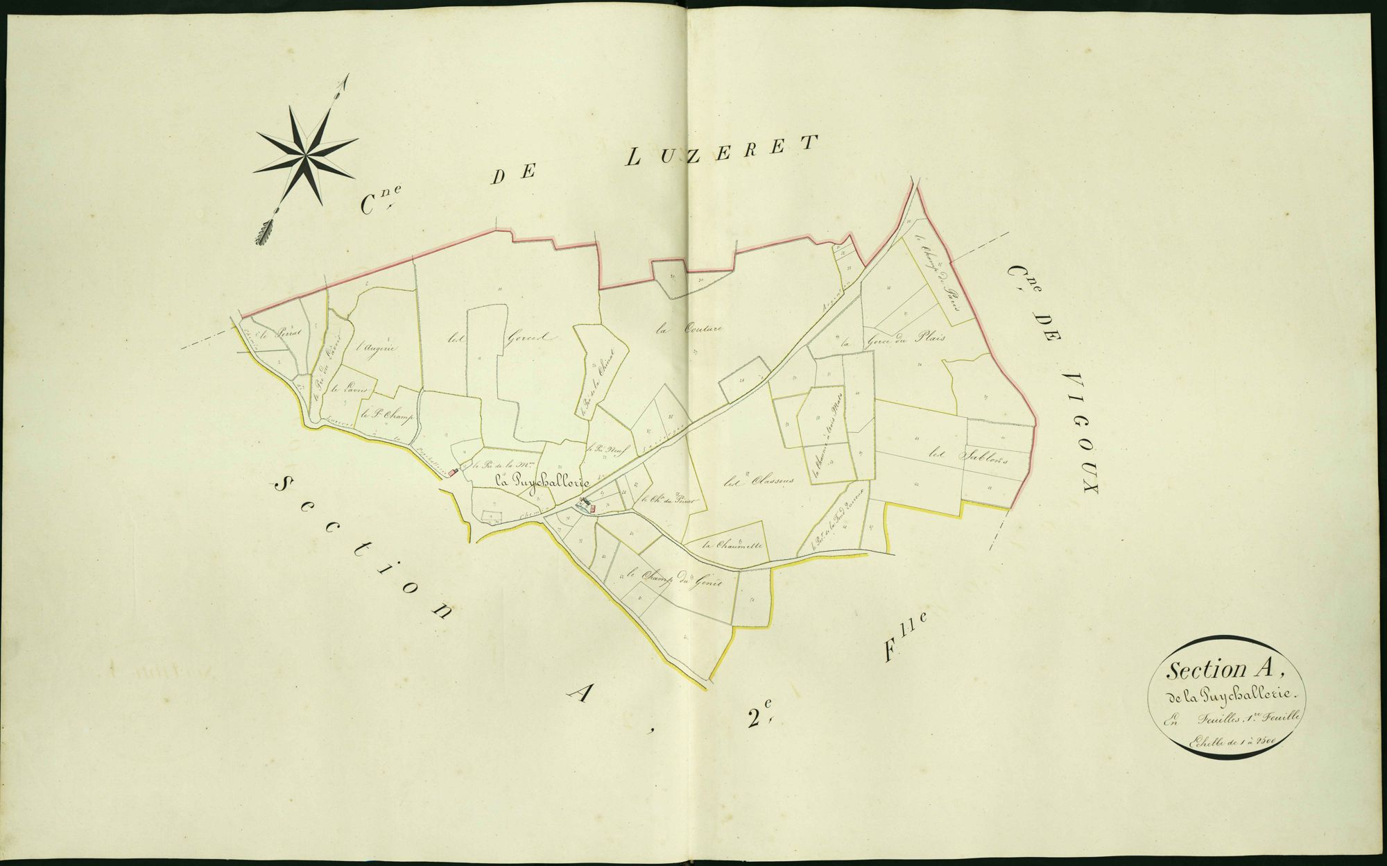 Sacierges-Saint-Martin - Section A1, dite de la Puychallerie.