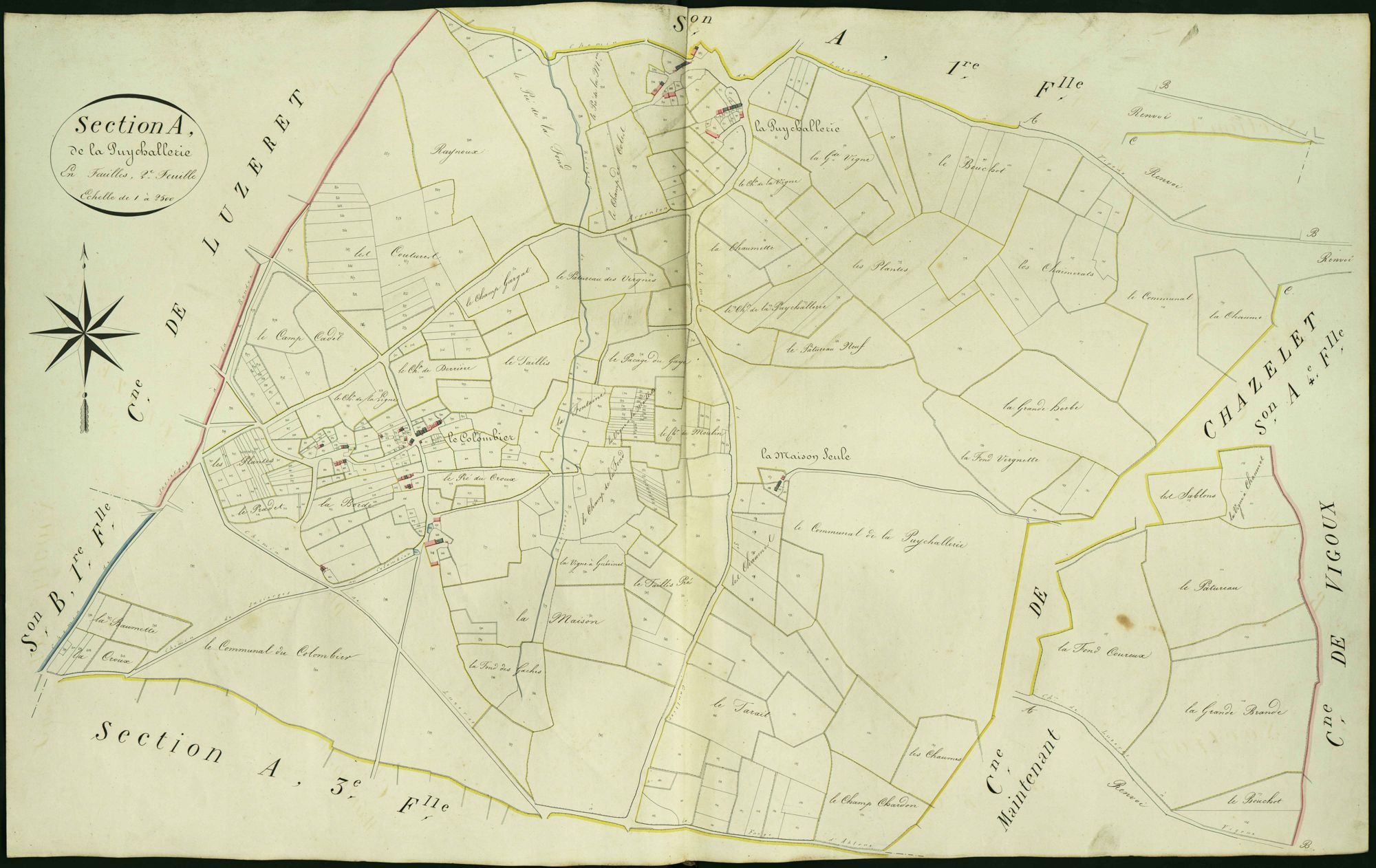Sacierges-Saint-Martin - Section A2, dite de la Puychallerie.