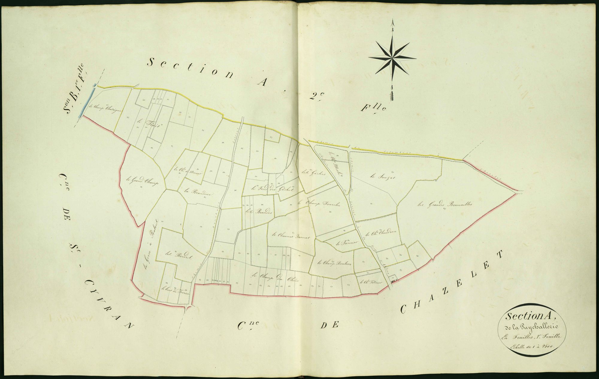 Sacierges-Saint-Martin - Section A3, dite de la Puychallerie.