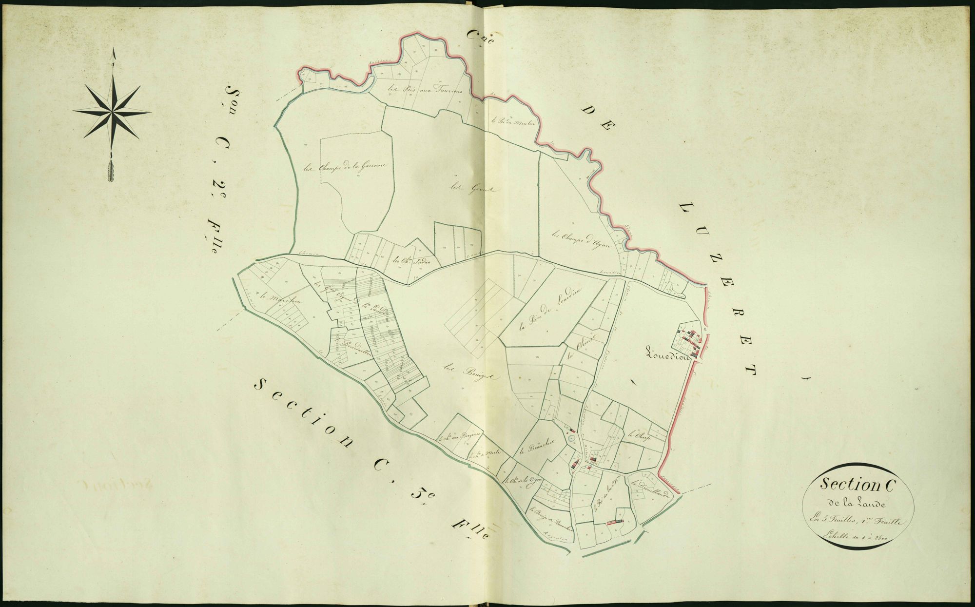 Sacierges-Saint-Martin - Section C1, dite de la Lande.