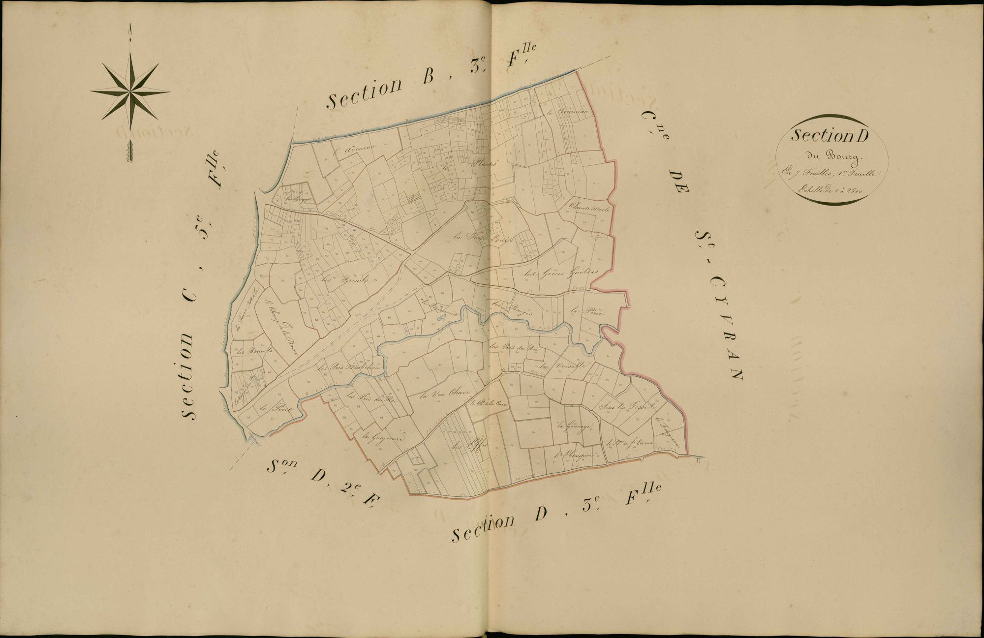 Sacierges-Saint-Martin - Section D1, dite du Bourg.