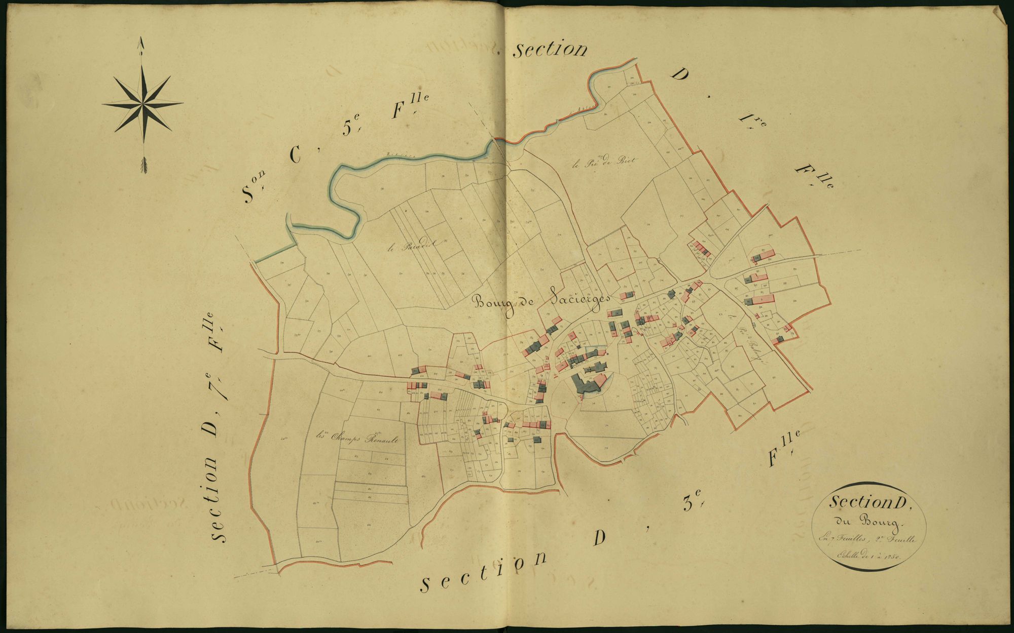 Sacierges-Saint-Martin - Section D2, dite du Bourg.