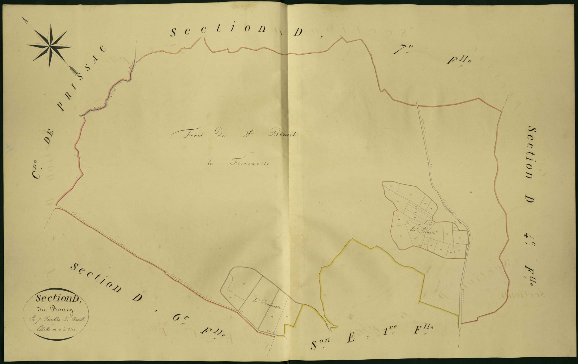 Sacierges-Saint-Martin - Section D5, dite du Bourg.