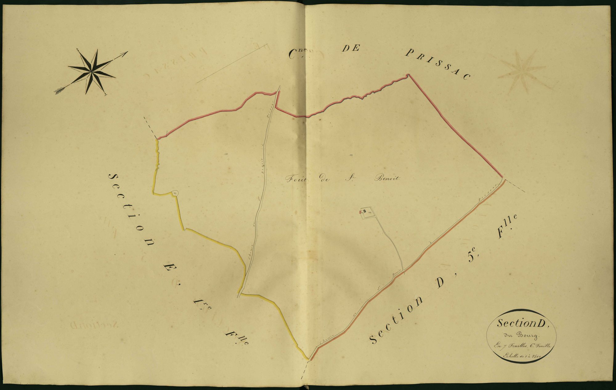 Sacierges-Saint-Martin - Section D6, dite du Bourg.