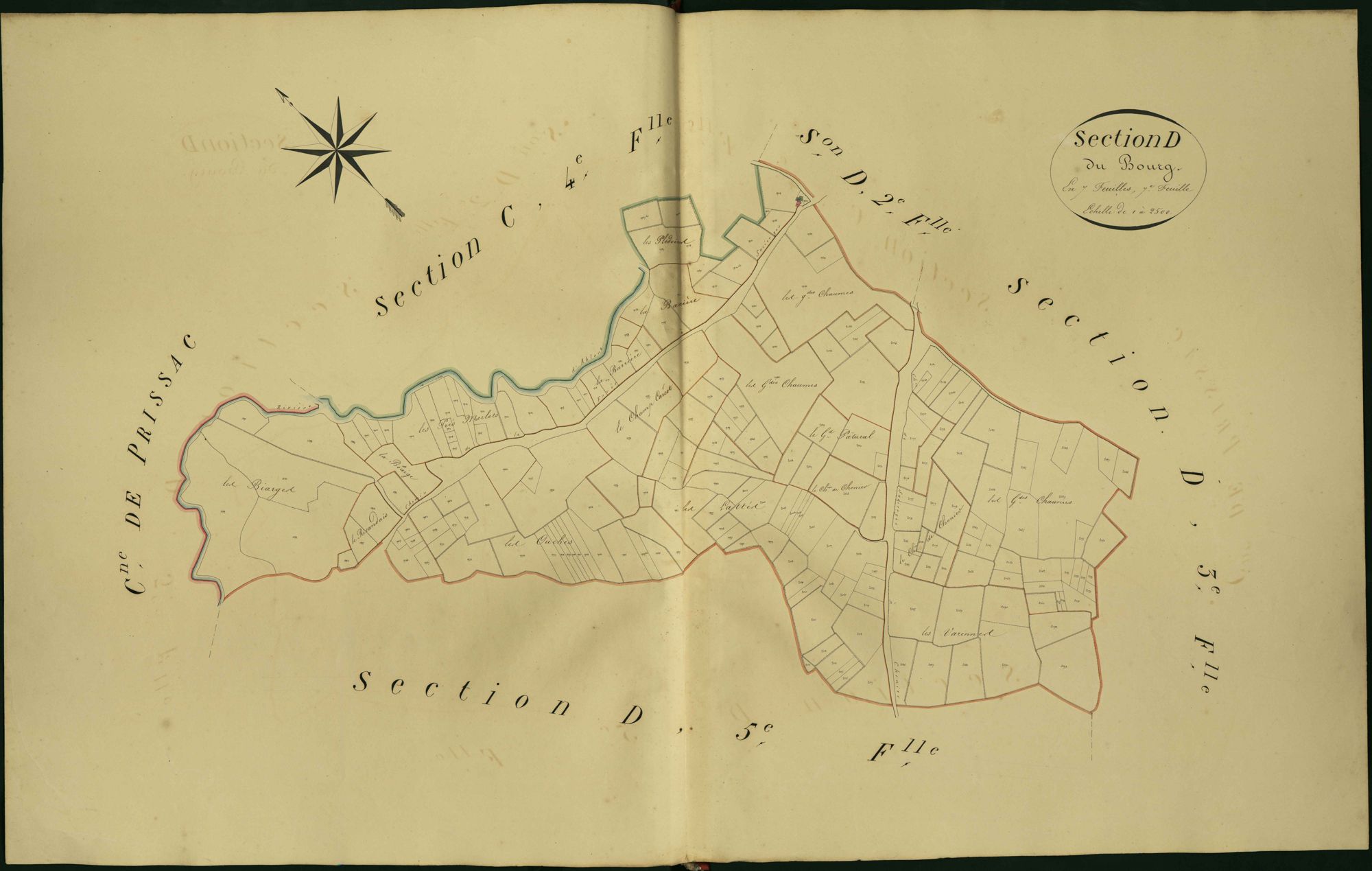 Sacierges-Saint-Martin - Section D7, dite du Bourg.