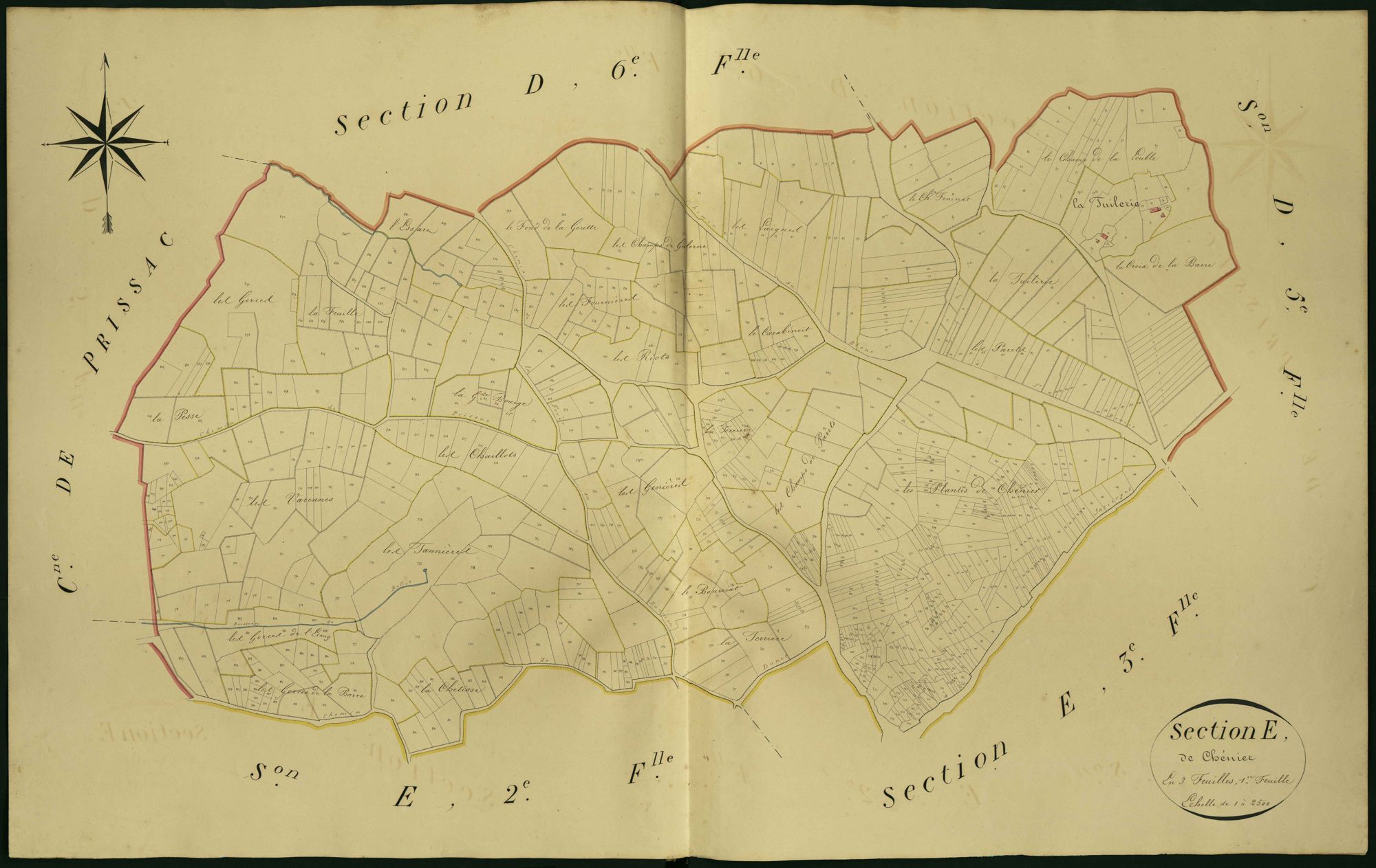 Sacierges-Saint-Martin - Section E1, dite de Chénier.