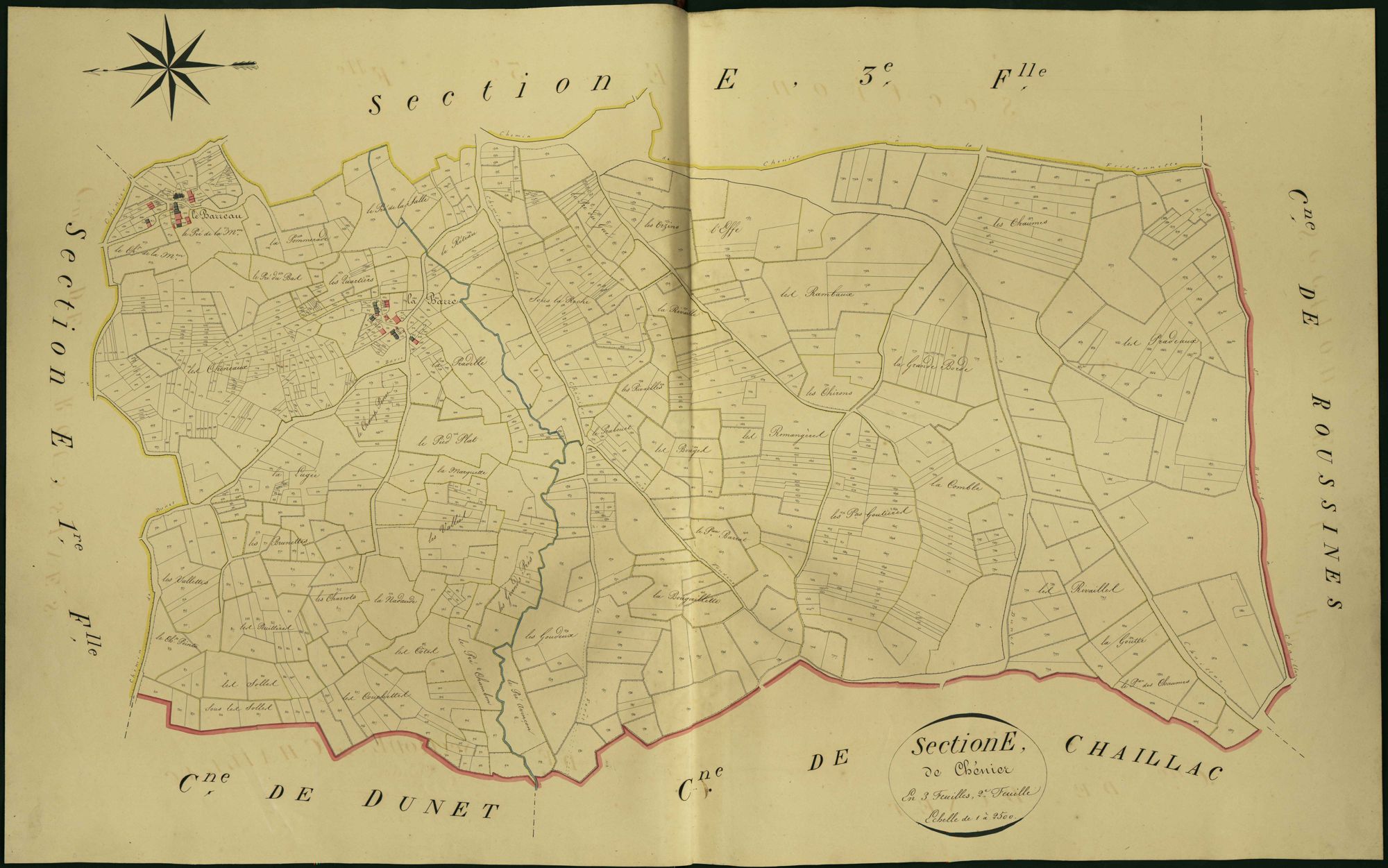 Sacierges-Saint-Martin - Section E2, dite de Chénier.