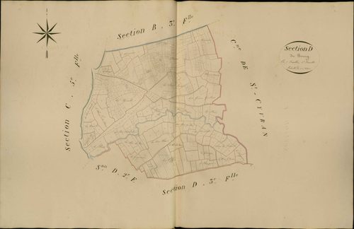 Sacierges-Saint-Martin - Section D1, dite du Bourg.
