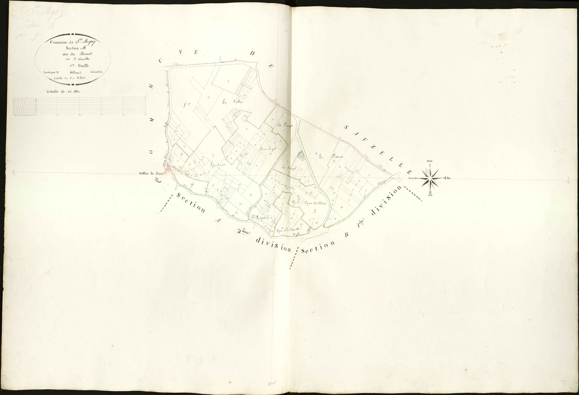 Saint-Aigny - Section A1, dite du Breuil.