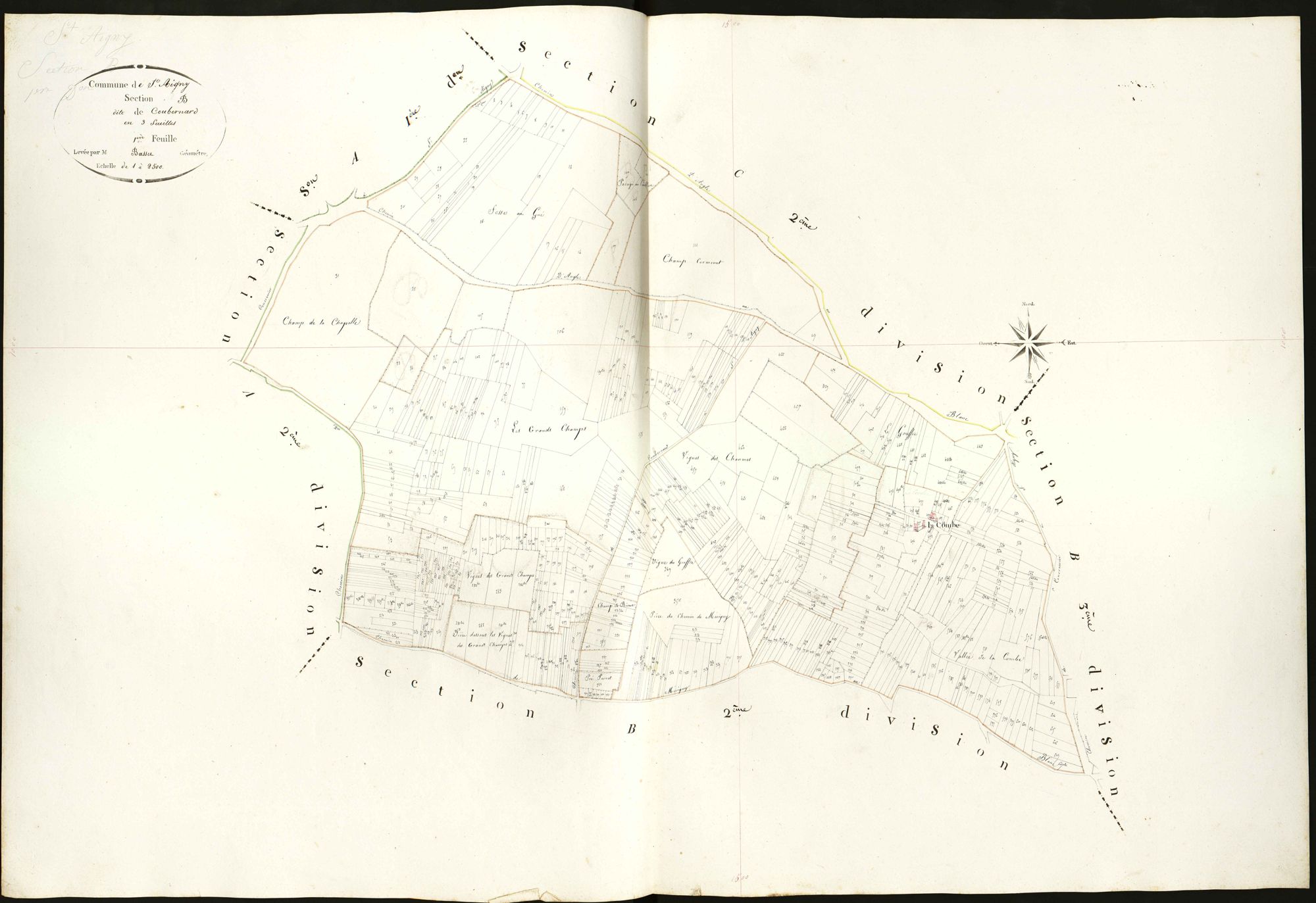 Saint-Aigny - Section B1, dite de Coubernard.