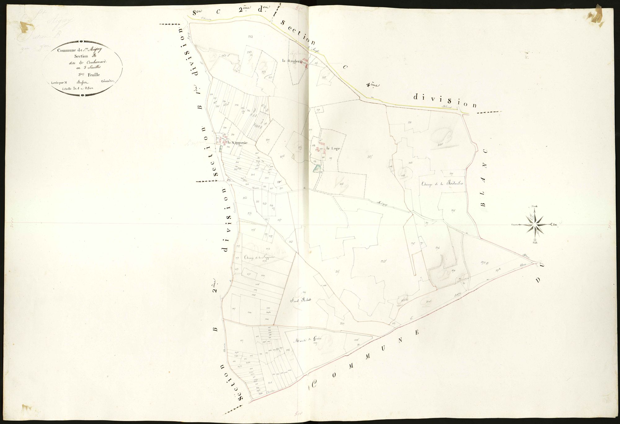 Saint-Aigny - Section B3, dite de Coubernard.