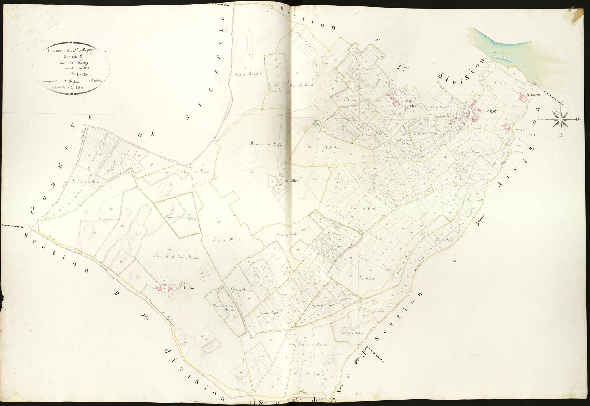 Saint-Aigny - Section C2, dite du Bourg.