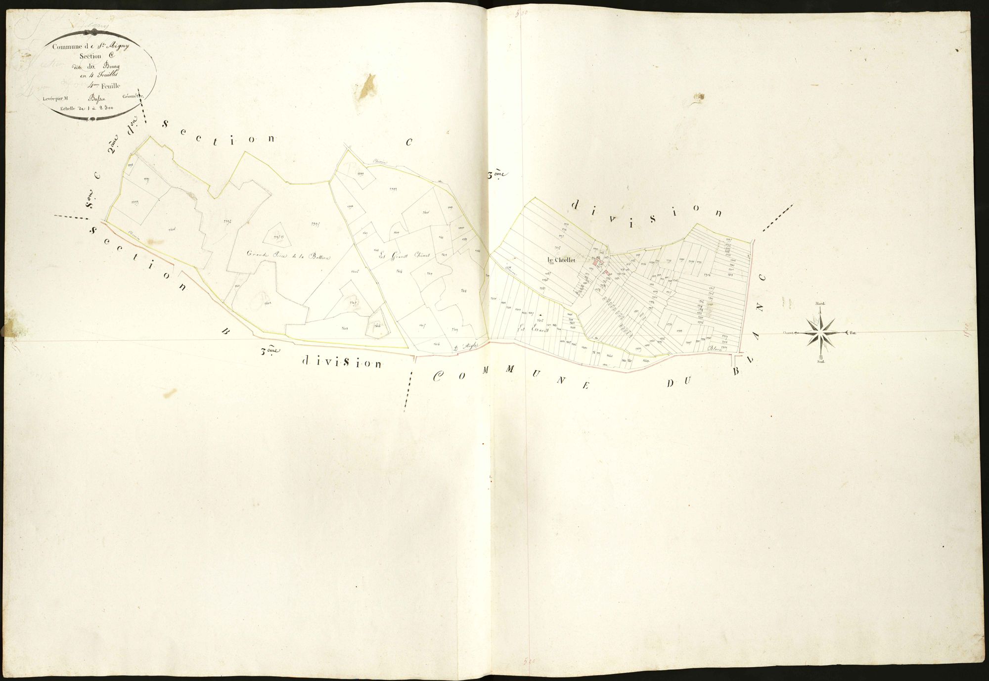 Saint-Aigny - Section C4, dite du Bourg.