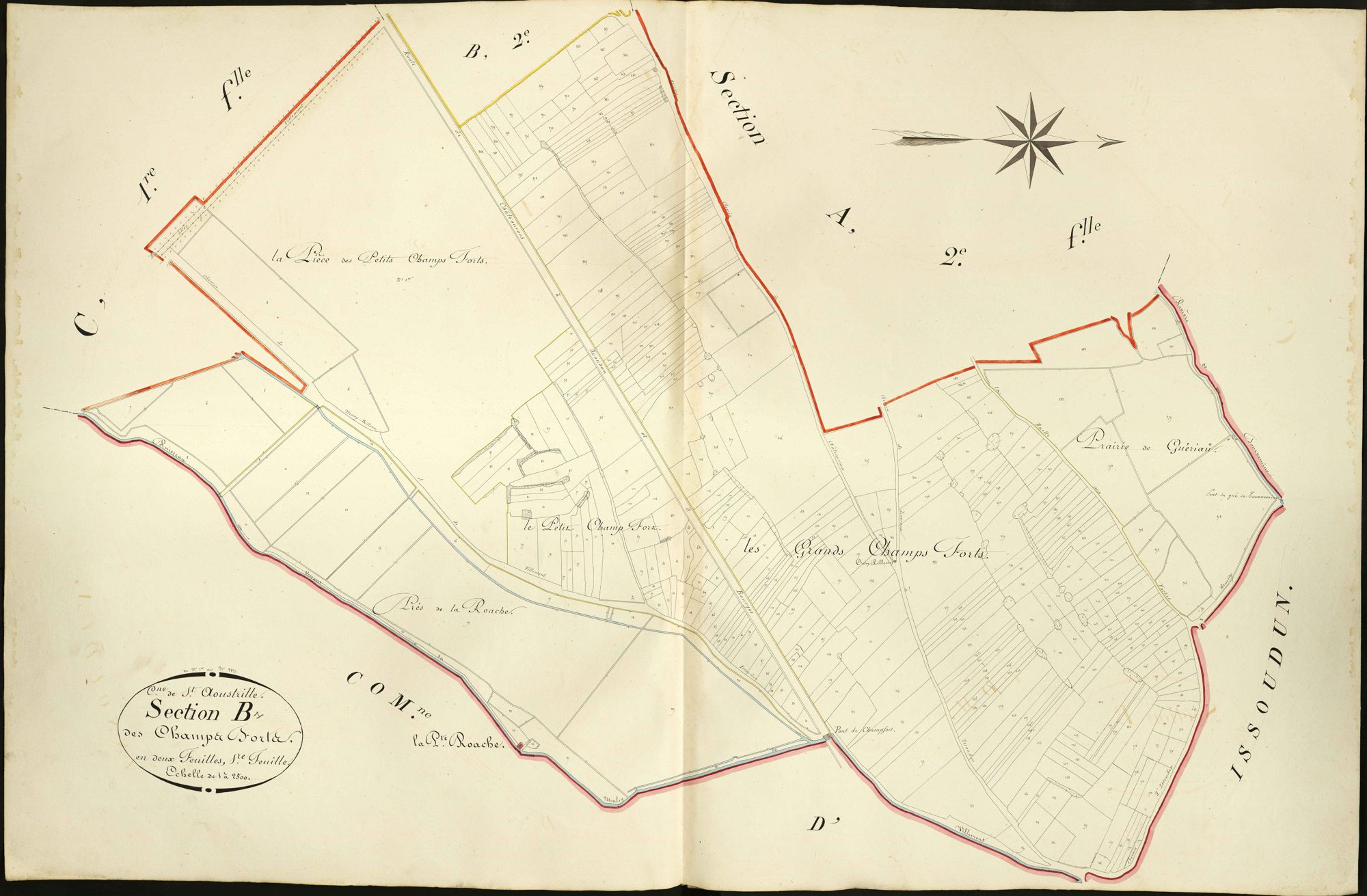 Saint-Aoustrille - Section B1, dite des Champs forts.