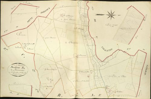Saint-Aoustrille - Section A1, dite de Boissereau.