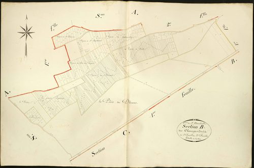 Saint-Aoustrille - Section B2, dite des Champs forts.