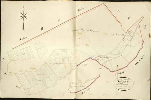 Saint-Aoustrille - Section C1, dite de Villement.