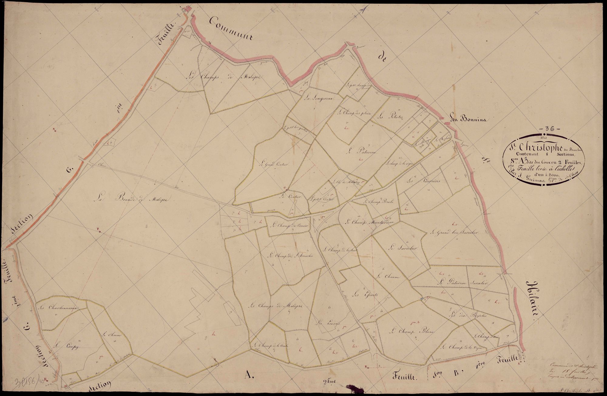 Saint-Christophe-en-Boucherie - Section A1, dite des Coux.