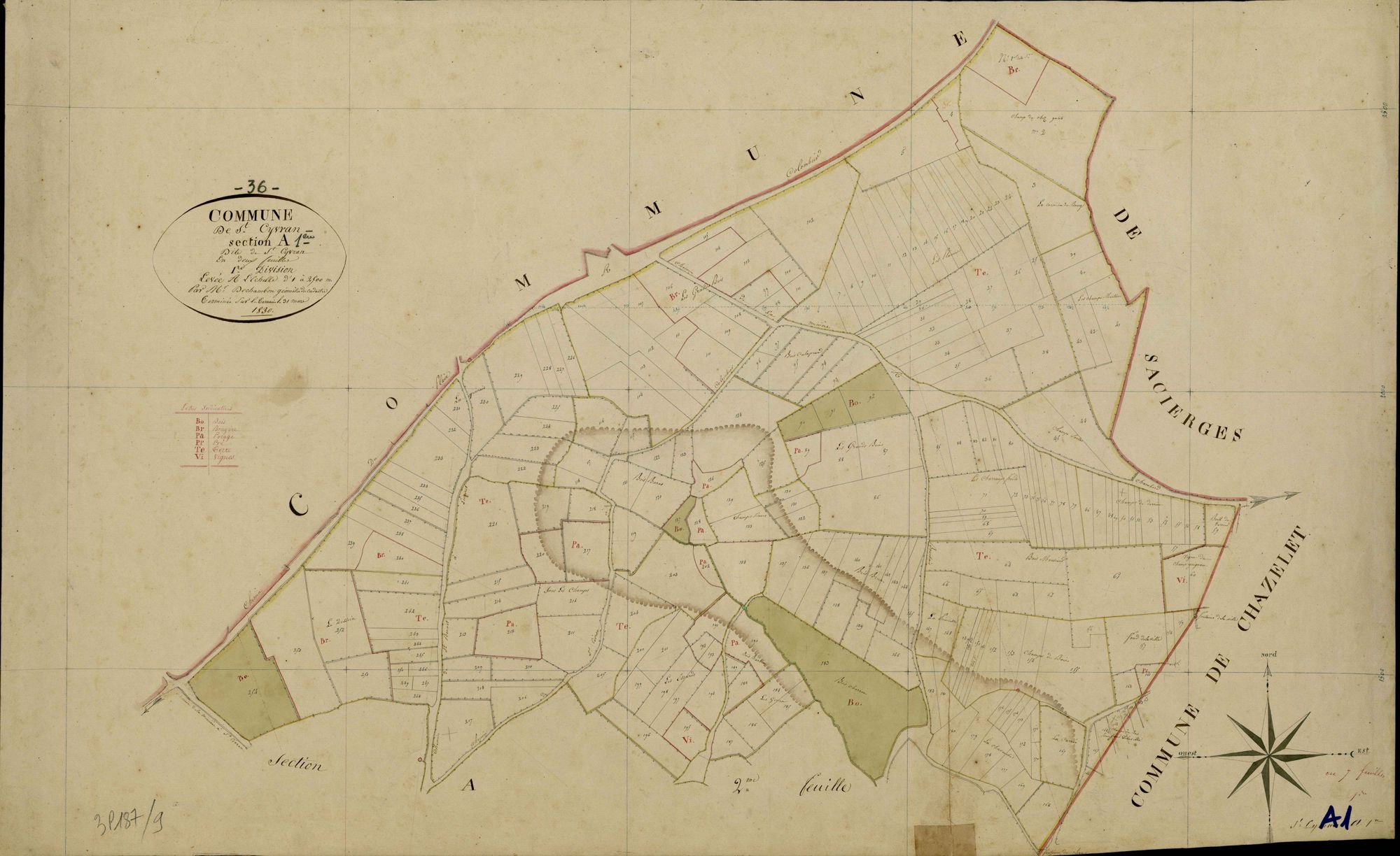 Saint-Civran - Section A1, dite de Saint-Cyvran.