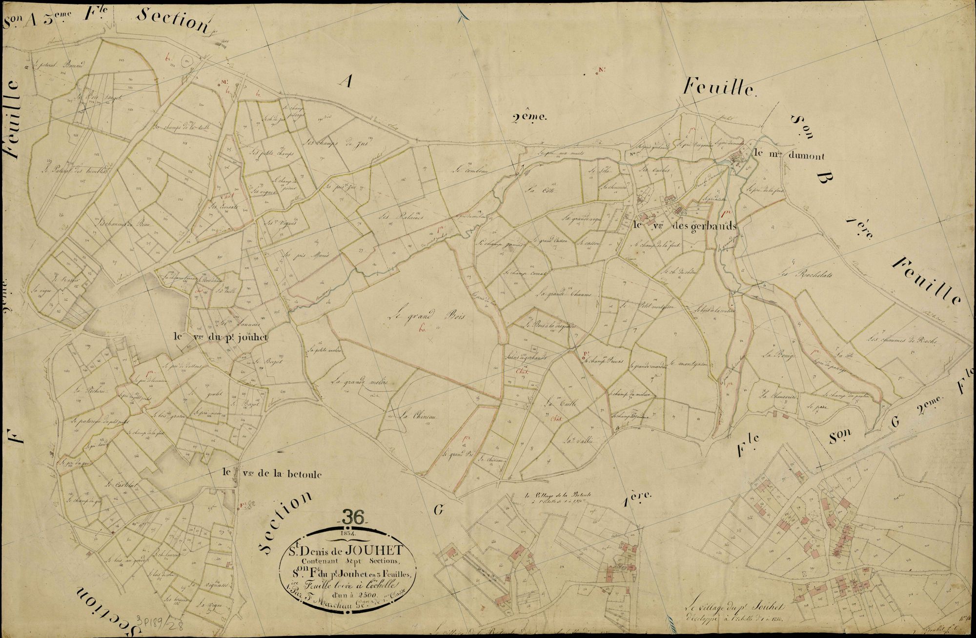 Saint-Denis-de-Jouhet - Section F1, dite du Petit Jouhet.