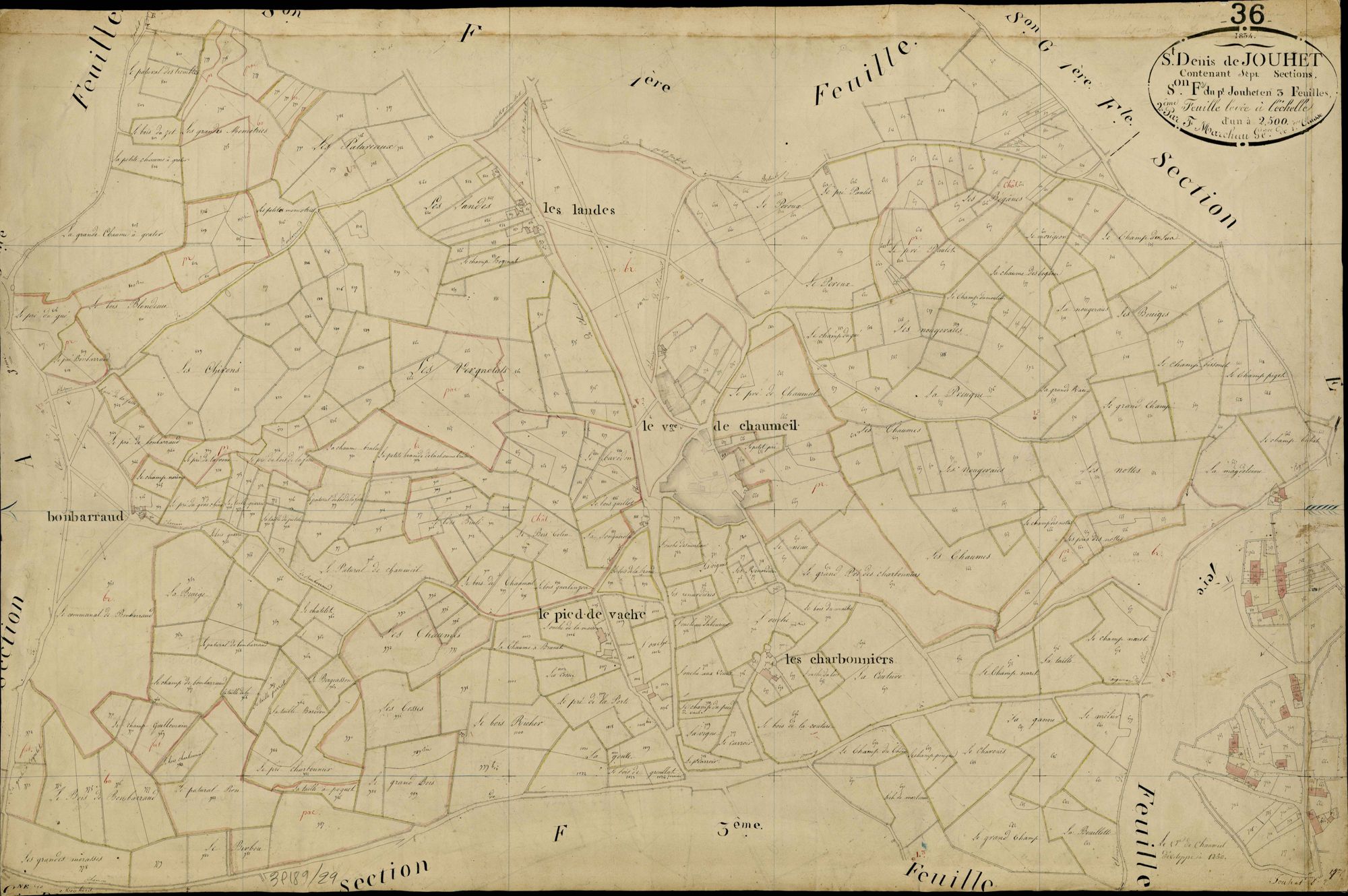 Saint-Denis-de-Jouhet - Section F2, dite du Petit Jouhet.