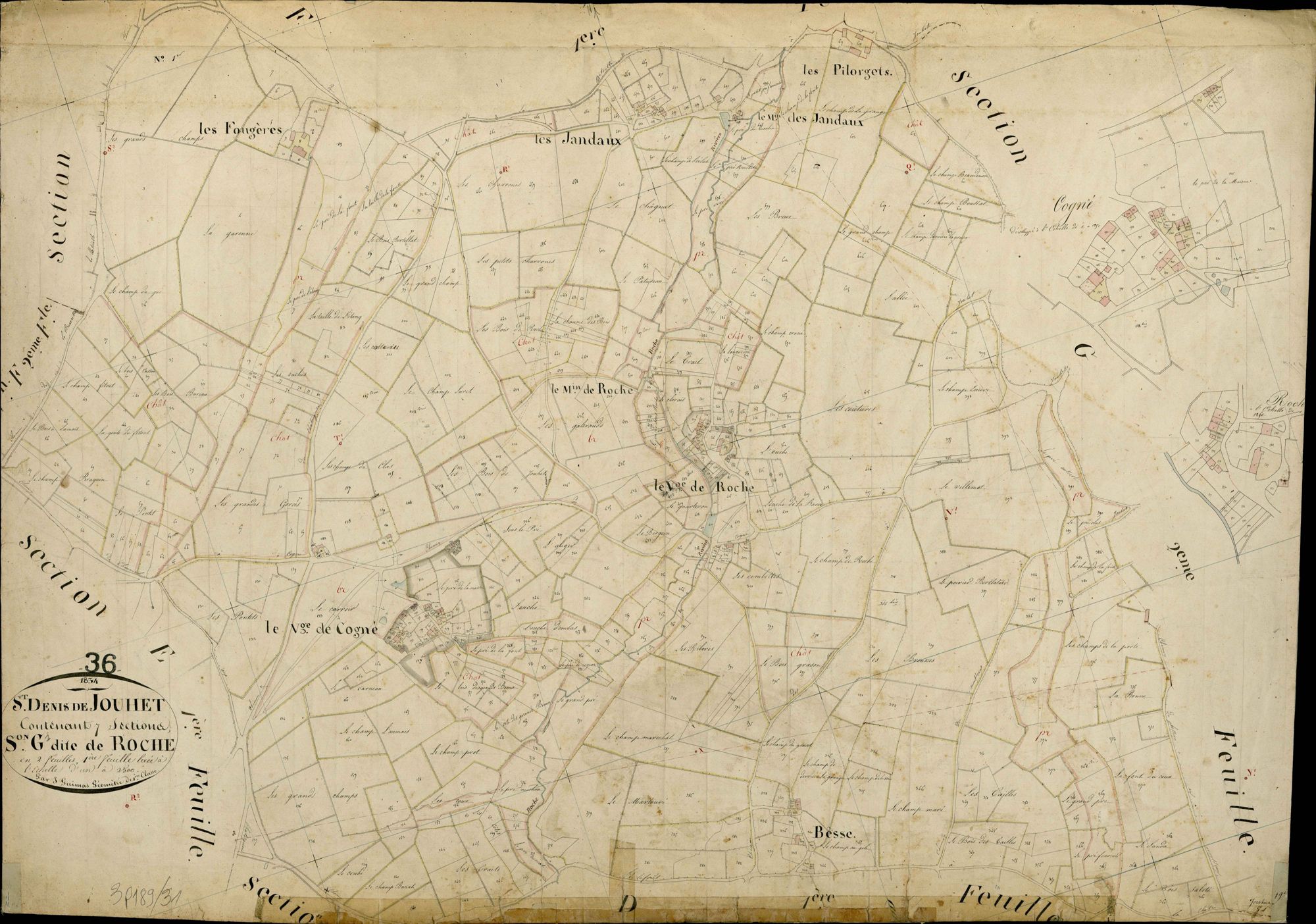 Saint-Denis-de-Jouhet - Section G1, dite de Roche.