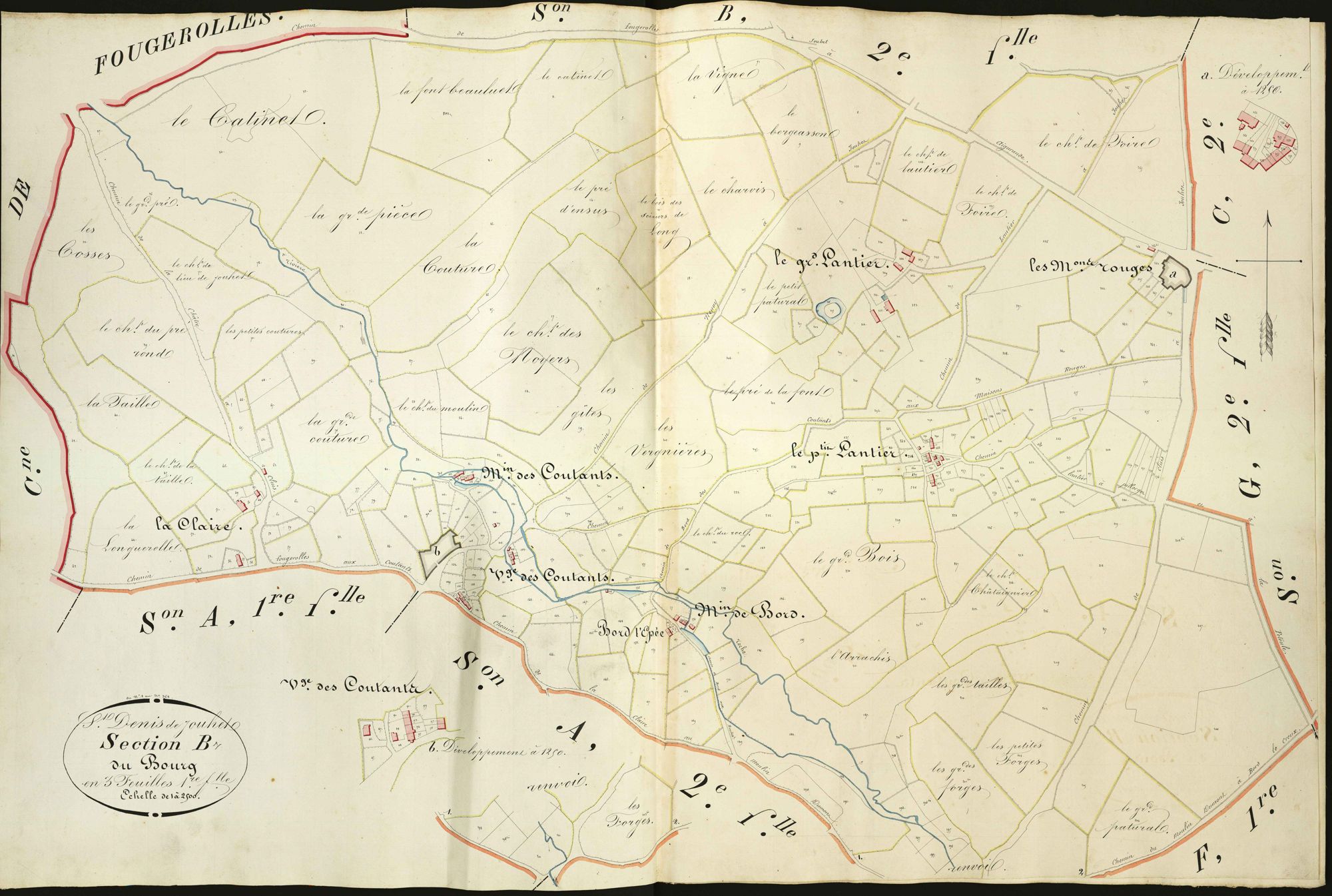 Saint-Denis-de-Jouhet - Section B1, dite du Bourg.