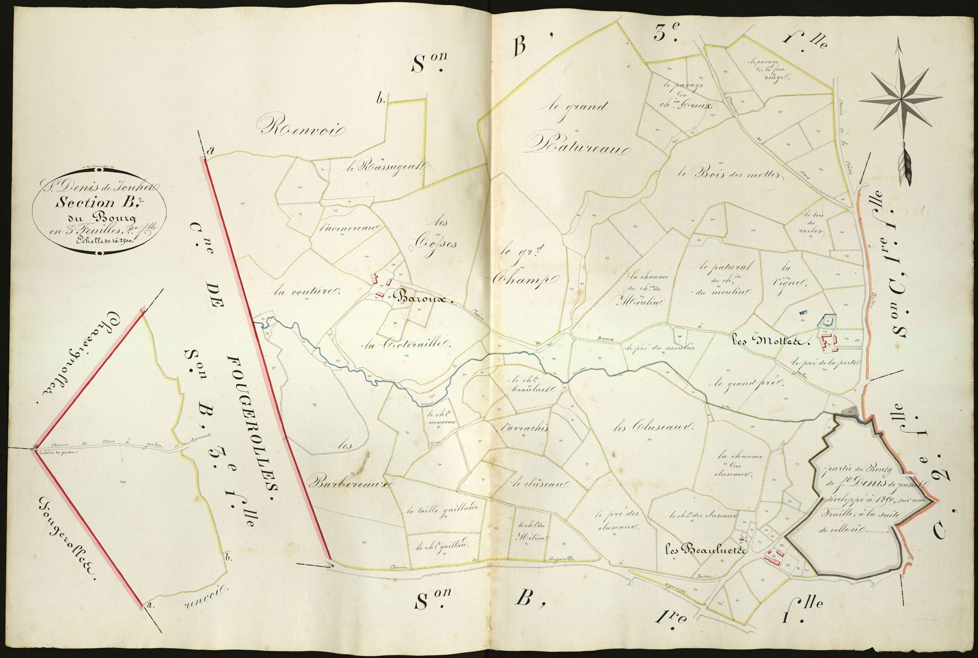 Saint-Denis-de-Jouhet - Section B2, dite du Bourg.