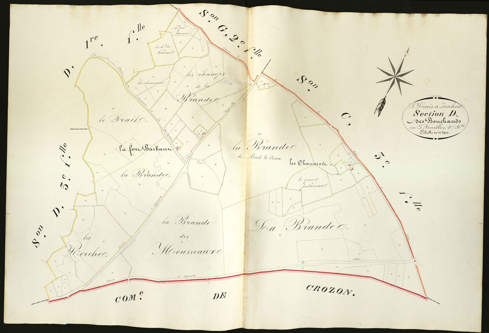 Saint-Denis-de-Jouhet - Section D2, dite des Bouchauds.