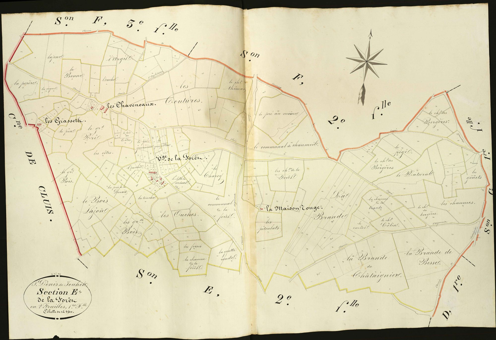 Saint-Denis-de-Jouhet - Section E1, dite de la Forêt.