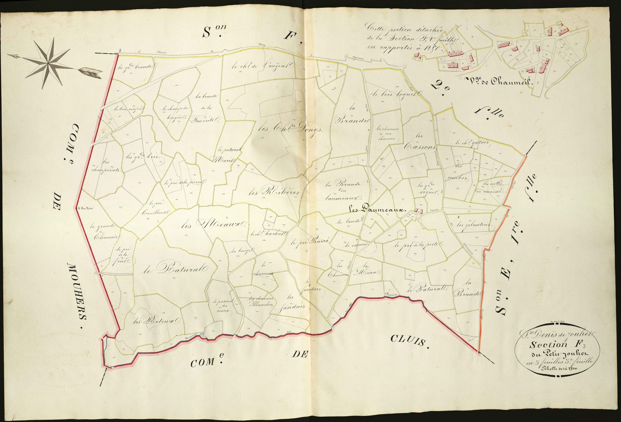 Saint-Denis-de-Jouhet - Section F3, dite du Petit Jouhet.