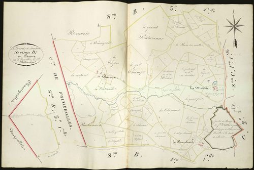 Saint-Denis-de-Jouhet - Section B2, dite du Bourg.