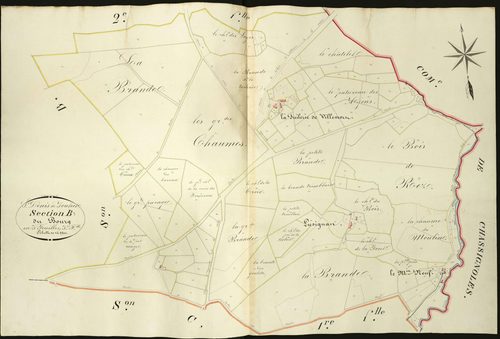 Saint-Denis-de-Jouhet - Section B3, dite du Bourg.