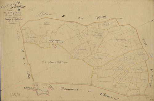 Saint-Gaultier - Section B3, dite de Chezal dessus.