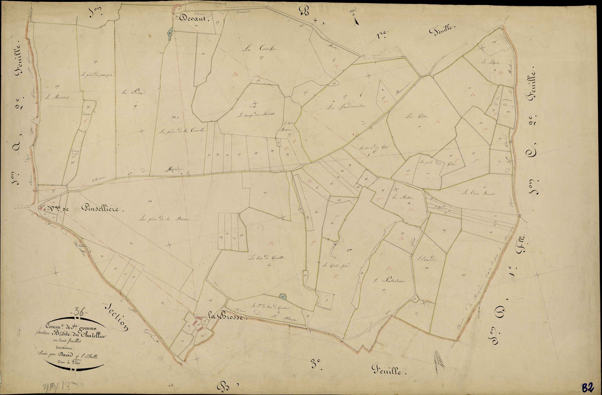 Sainte-Gemme - Section B2, dite du Chatellier.