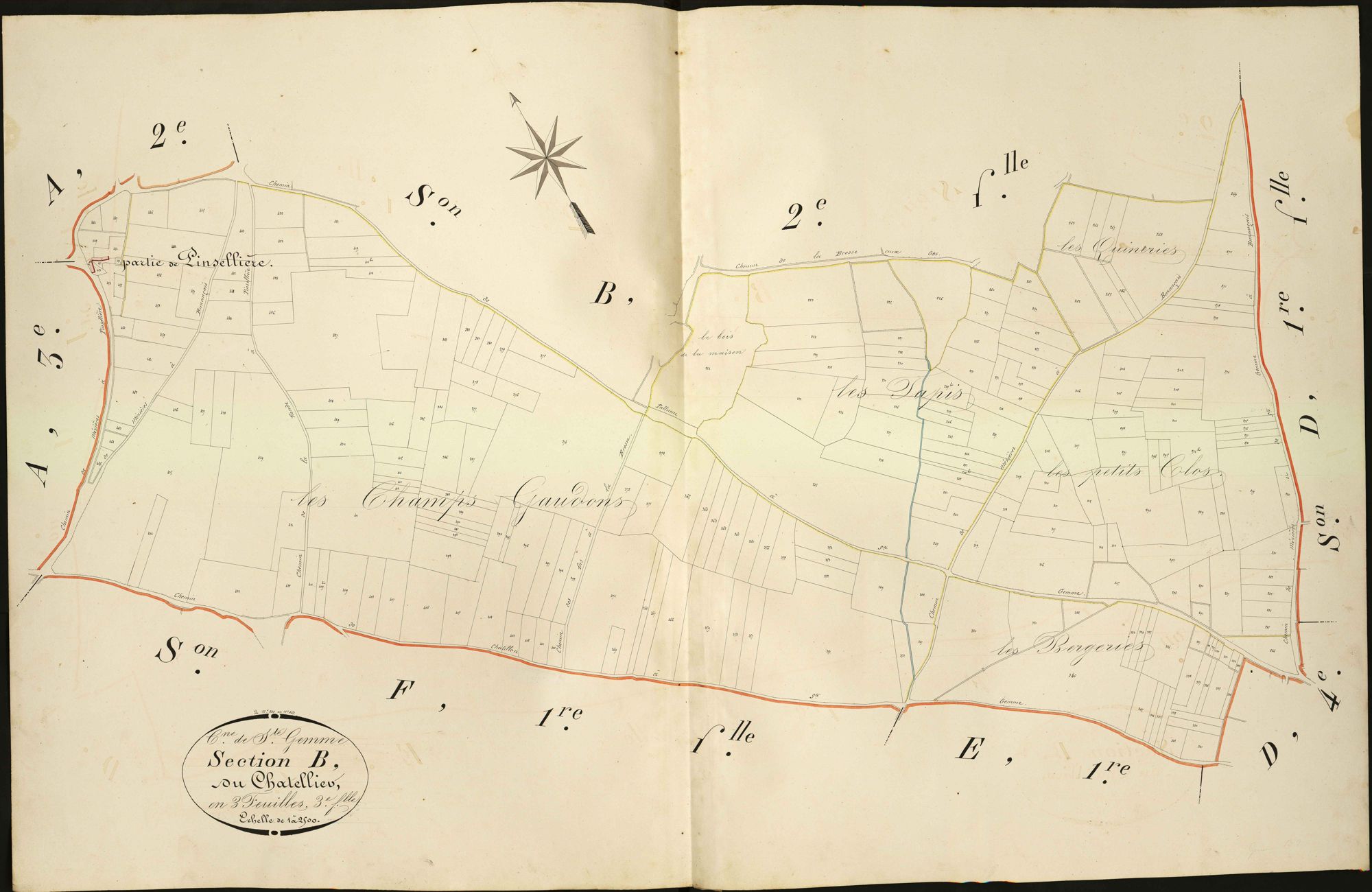 Sainte-Gemme - Section B3, dite du Chatellier.