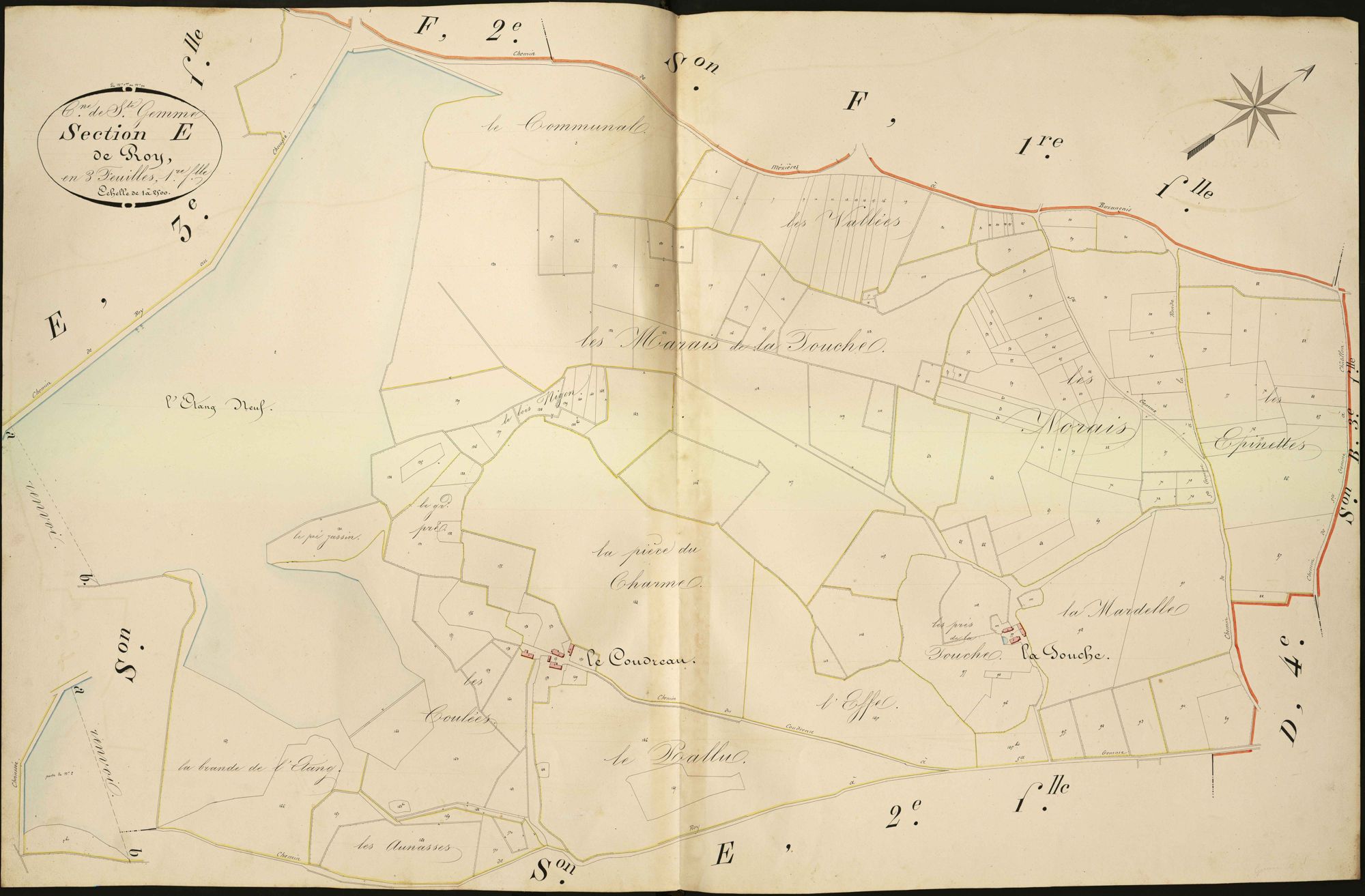 Sainte-Gemme - Section E1, dite de Roy.