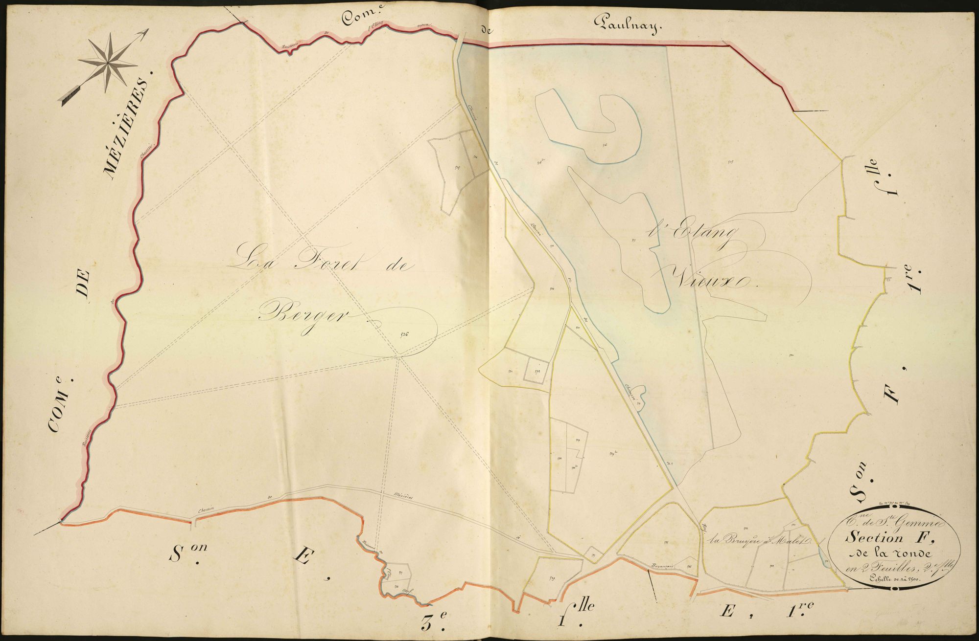 Sainte-Gemme - Section F2, dite de la Ronde.