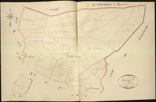 Sainte-Gemme - Section C1, dite d' Oince.