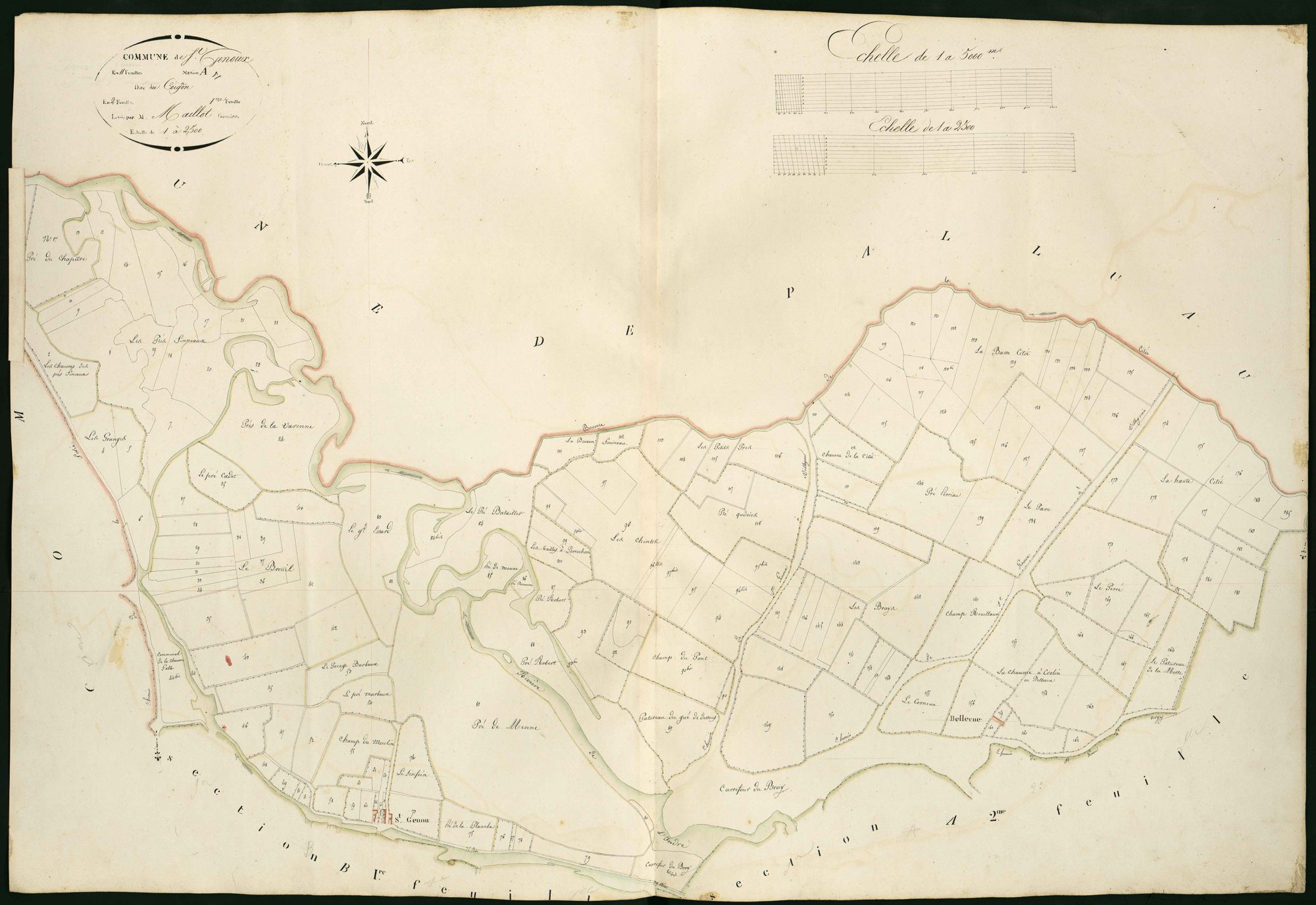 Saint-Genou - Section A1, dite du Coignon.