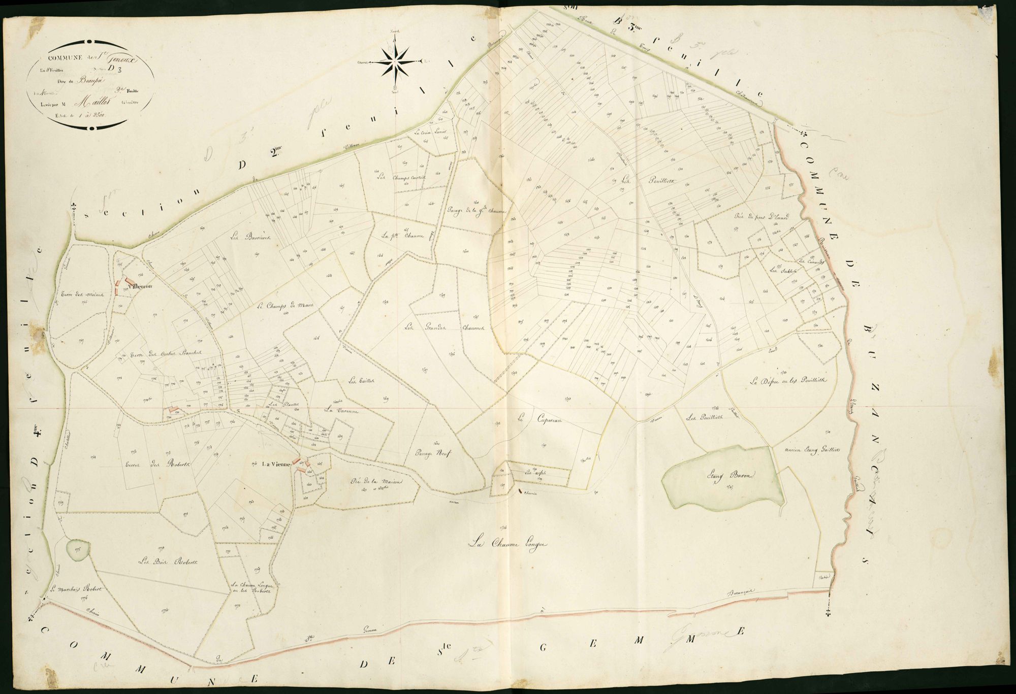 Saint-Genou - Section D3, dite de Beaupré.