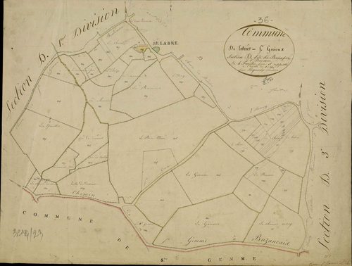 Saint-Genou - Section D4, dite de Beaupré.