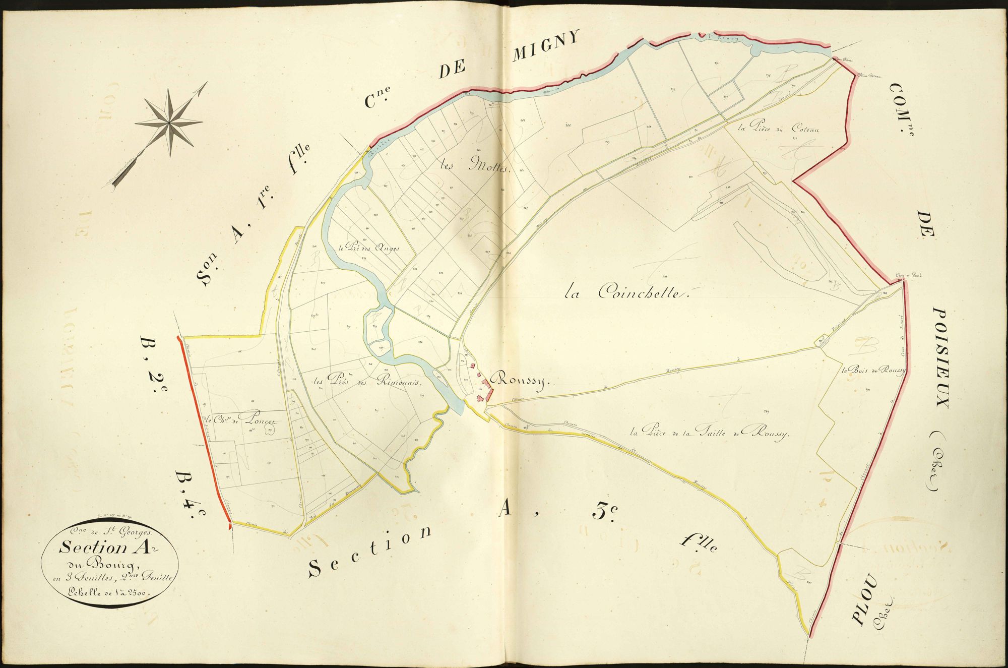 Saint-Georges-sur-Arnon - Section A2, dite du Bourg.
