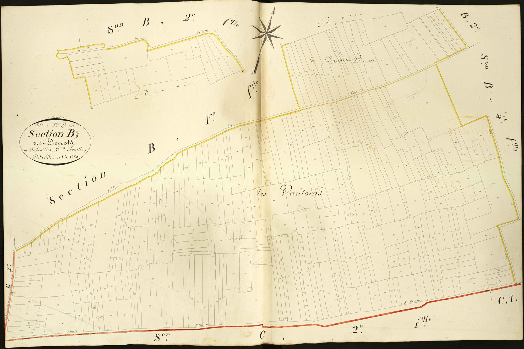 Saint-Georges-sur-Arnon - Section B3, dite des Pierrots.