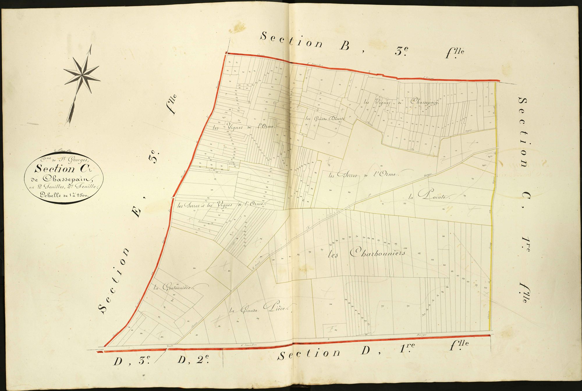 Saint-Georges-sur-Arnon - Section C2, dite de Chassepain.