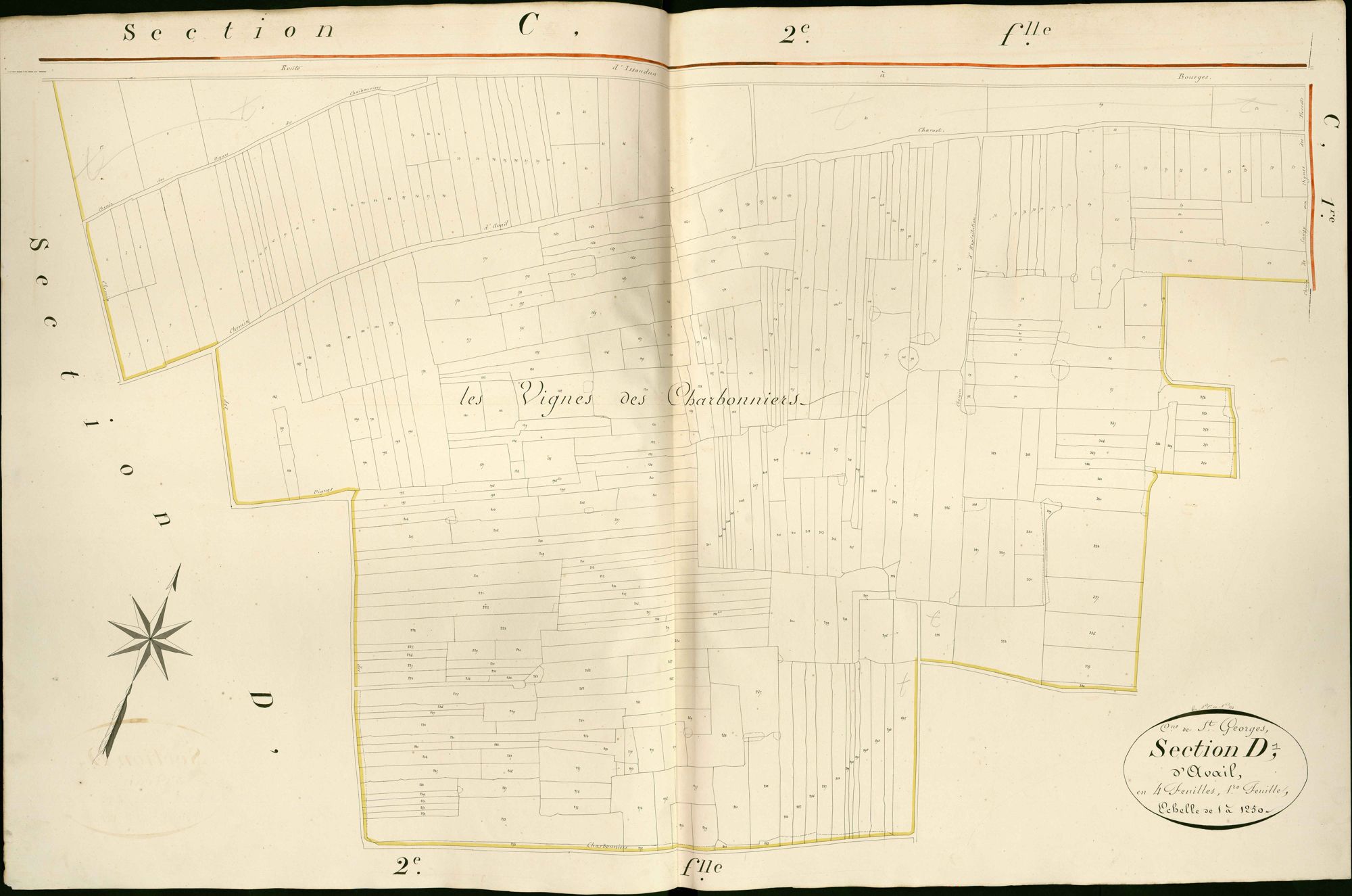 Saint-Georges-sur-Arnon - Section D1, dite d'Avail.