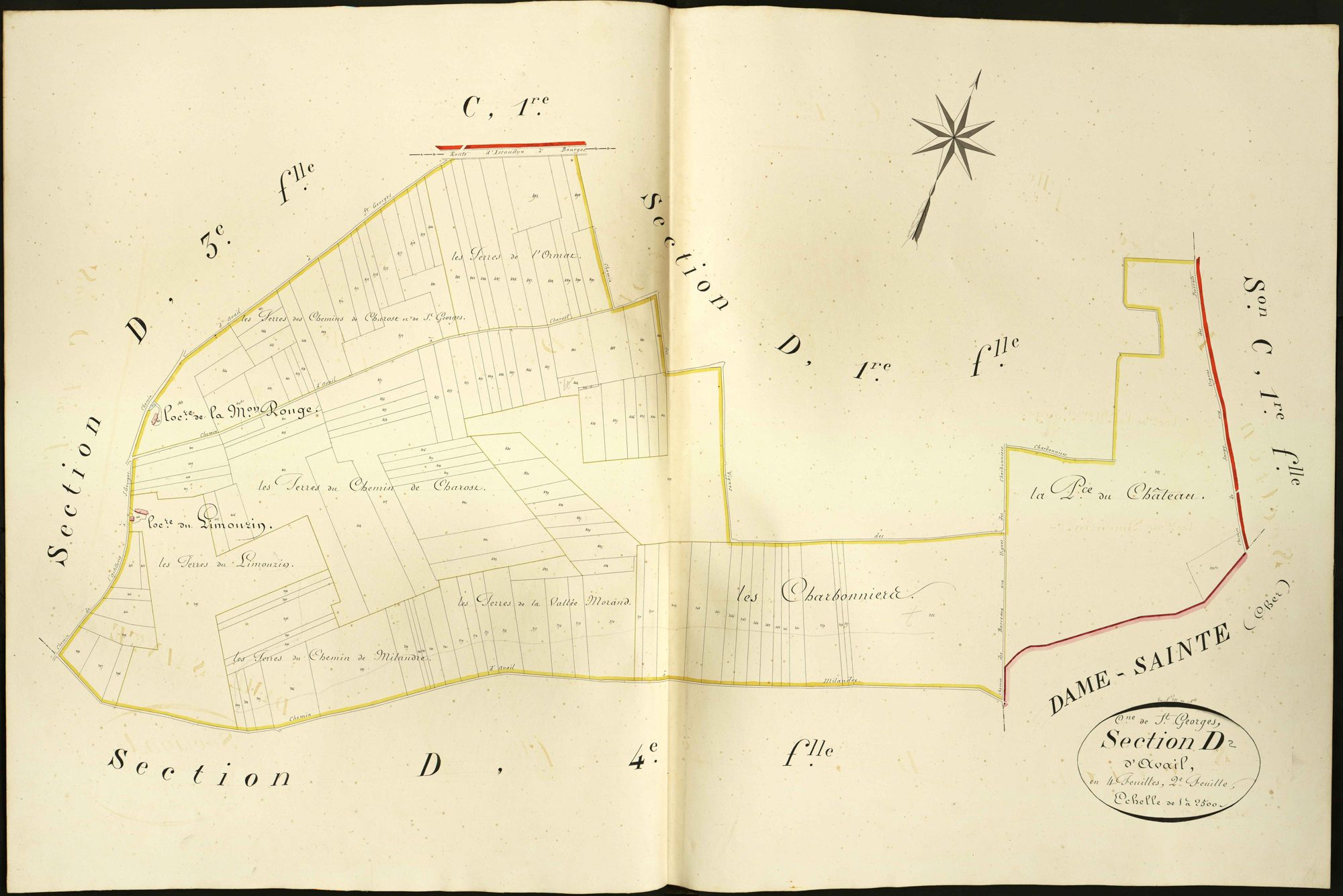 Saint-Georges-sur-Arnon - Section D2, dite d'Avail.