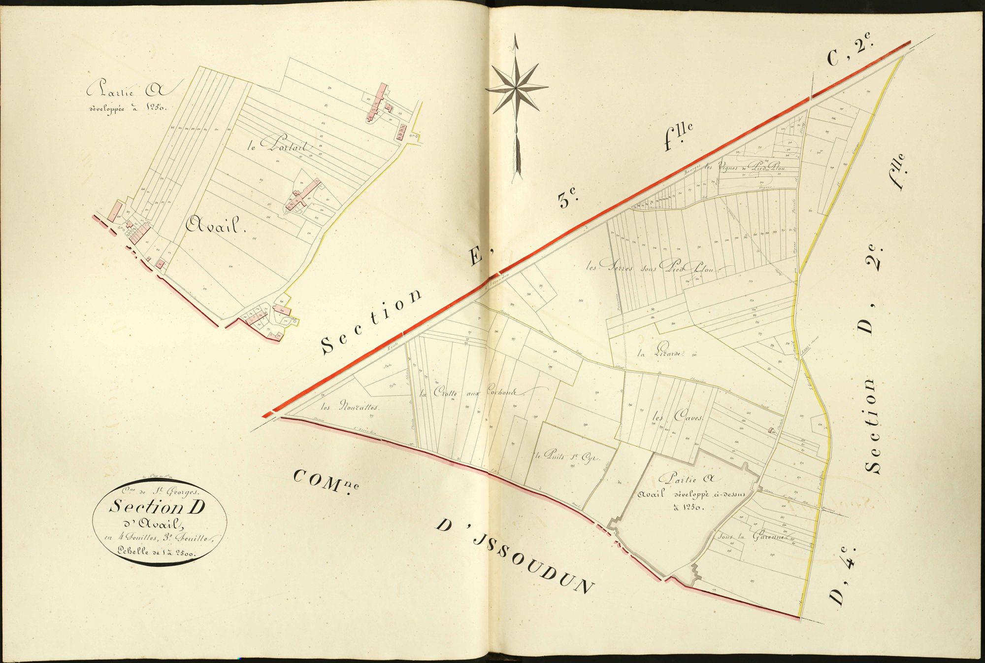 Saint-Georges-sur-Arnon - Section D3, dite d'Avail.